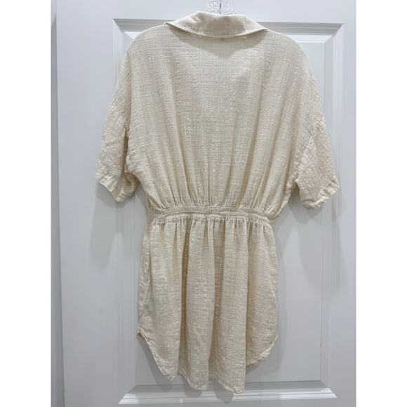 Bella Dahl Veach Tunic Oatmeal Front Button Size M NWOT - Picture 5 of 5